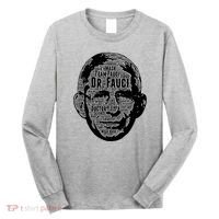 Dr. Fauci Word Face Portrait Long Sleeve Shirt thumb 0