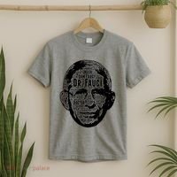 Dr. Fauci Word Face Portrait T-Shirt thumb 2