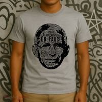 Dr. Fauci Word Face Portrait T-Shirt thumb 3