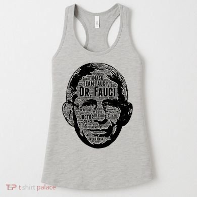 Dr. Fauci Word Face Portrait Women's Tank Top