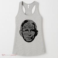 Dr. Fauci Word Face Portrait Women's Tank Top thumb 0