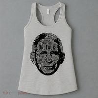 Dr. Fauci Word Face Portrait Women's Tank Top thumb 3