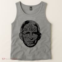 Dr. Fauci Word Face Portrait Tank Top thumb 2