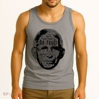 Dr. Fauci Word Face Portrait Tank Top thumb 3