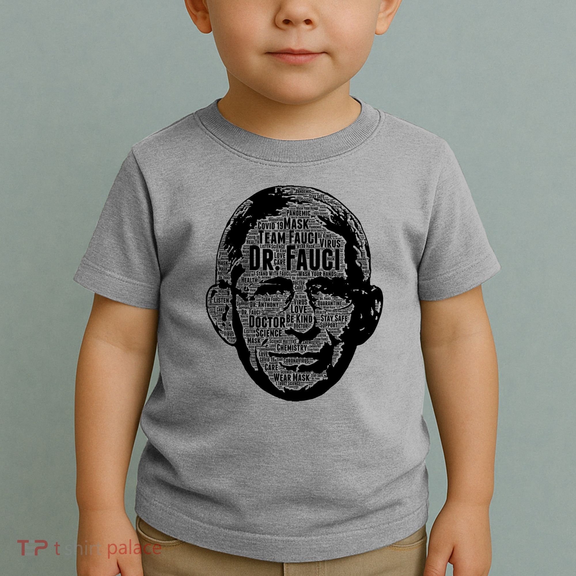 Dr. Fauci Word Face Portrait Toddler T-Shirt