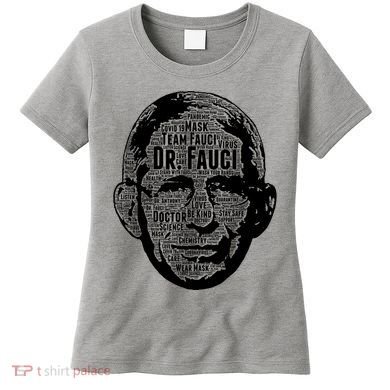 Dr. Fauci Word Face Portrait Women's T-Shirt