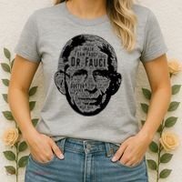 Dr. Fauci Word Face Portrait Women's T-Shirt thumb 2
