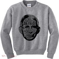 Dr. Fauci Word Face Portrait Kids Sweatshirt thumb 0