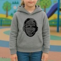 Dr. Fauci Word Face Portrait Kids Hoodie thumb 3
