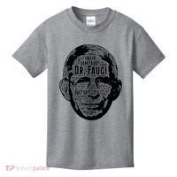 Dr. Fauci Word Face Portrait Kids T-Shirt thumb 0