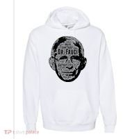 Dr. Fauci Word Face Portrait Comfort Colors Garment-Dyed Hooded Sweatshirt thumb 0