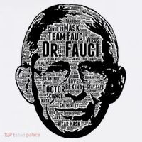 Dr. Fauci Word Face Portrait Comfort Colors Garment-Dyed Hooded Sweatshirt thumb 2