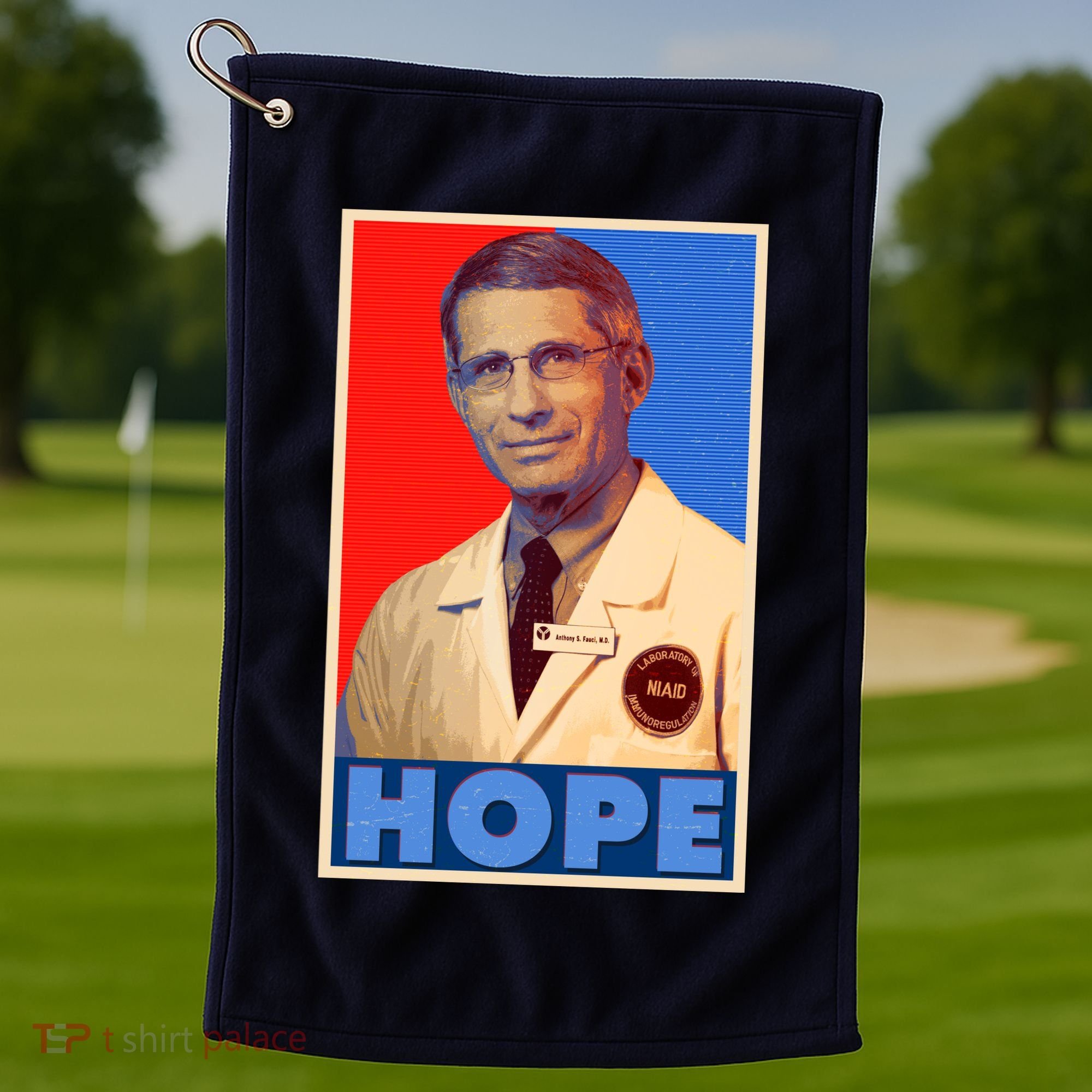 Dr Anthony Fauci Hope Golf Towel