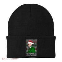 Dr Fauci Baby It's Covid Outside Ugly Christmas Sweater Beanie thumb 0