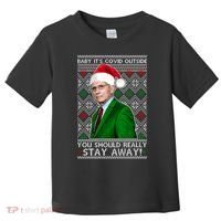 Dr Fauci Baby It's Covid Outside Ugly Christmas Sweater Toddler T-Shirt thumb 0