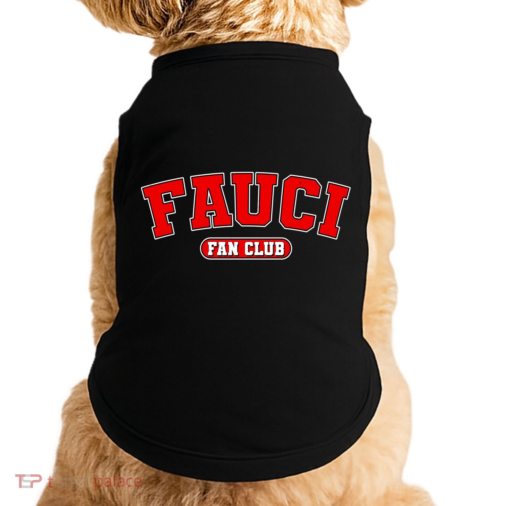 Dr Fauci Fan Club Logo Doggie Tank