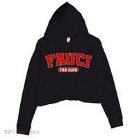 Dr Fauci Fan Club Logo Crop Fleece Hoodie thumb 0