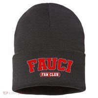Dr Fauci Fan Club Logo Sustainable Knit Beanie thumb 0