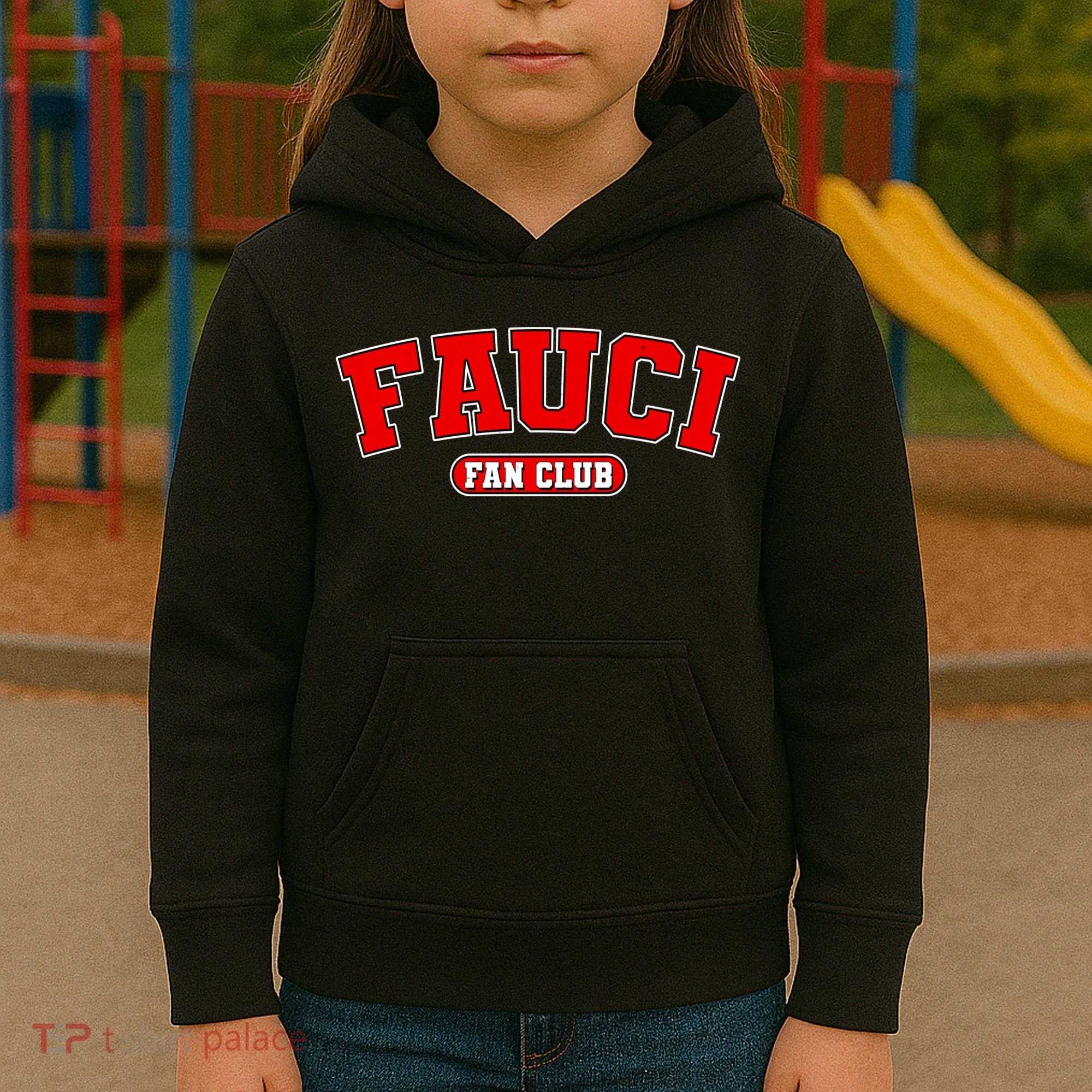 Dr Fauci Fan Club Logo Kids Hoodie