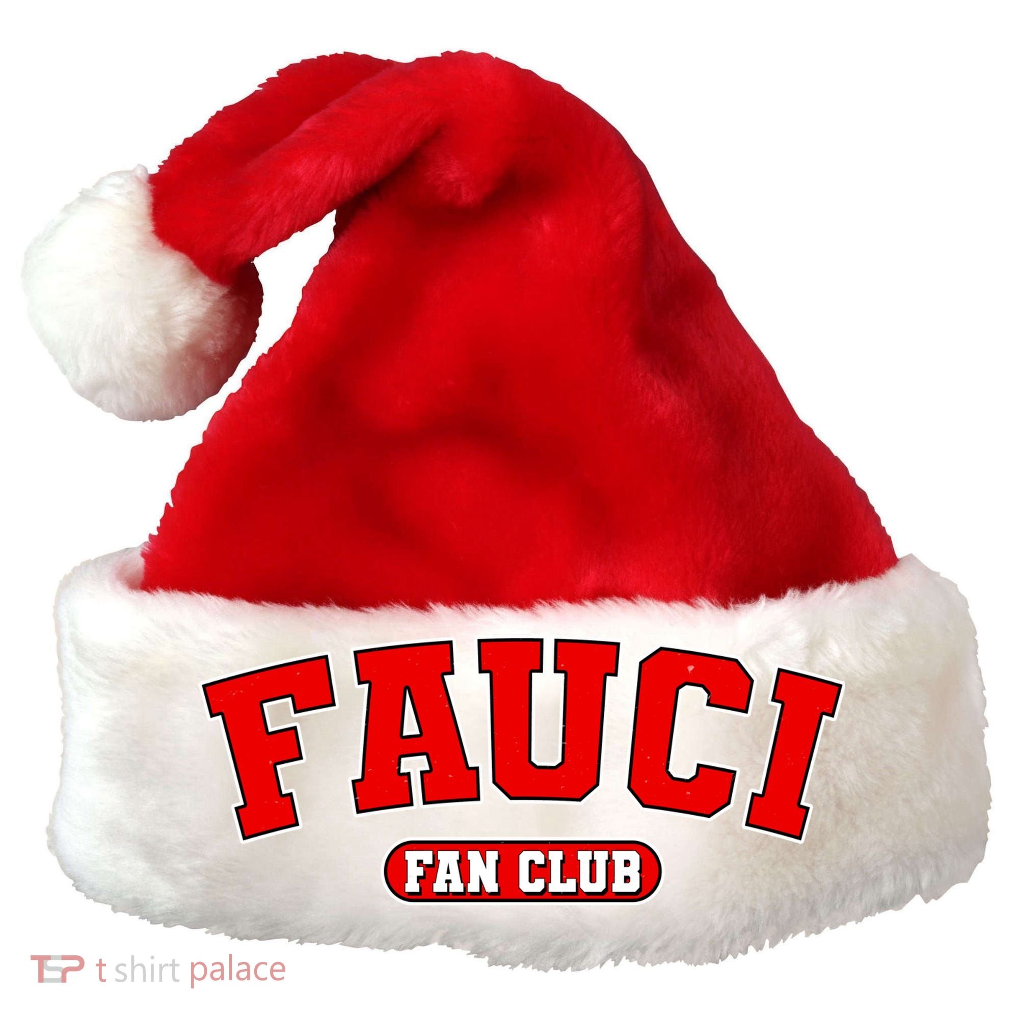 Dr Fauci Fan Club Logo Santa Hat