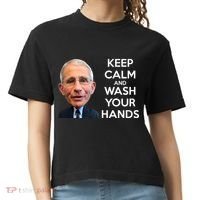 Dr Fauci Keep Calm And Wash Your Hands Comfort Colors Boxy T-Shirt thumb 0