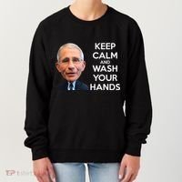 Dr Fauci Keep Calm And Wash Your Hands Women's Sweatshirt thumb 0