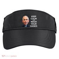 Dr Fauci Keep Calm And Wash Your Hands Adult Drive Performance Visor thumb 0