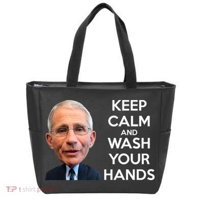 Dr Fauci Keep Calm And Wash Your Hands Tote Bag