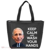 Dr Fauci Keep Calm And Wash Your Hands Tote Bag thumb 0