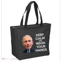 Dr Fauci Keep Calm And Wash Your Hands Tote Bag thumb 2