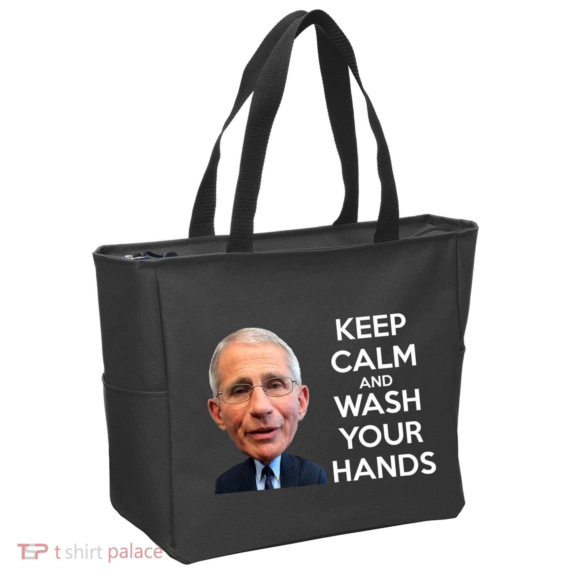 Dr Fauci Keep Calm And Wash Your Hands Tote Bag