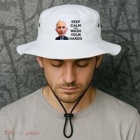 Dr Fauci Keep Calm And Wash Your Hands Bucket Hat thumb 2