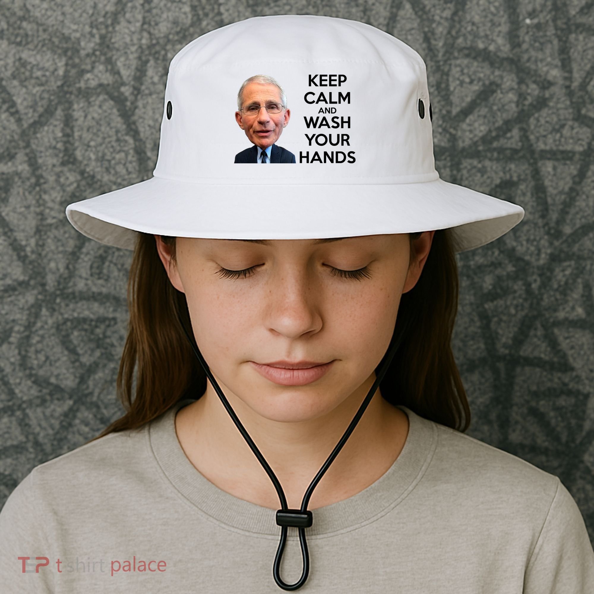 Dr Fauci Keep Calm And Wash Your Hands Bucket Hat