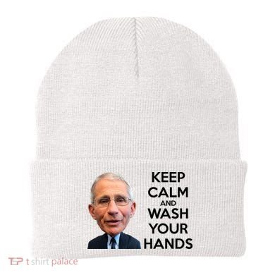 Dr Fauci Keep Calm And Wash Your Hands Beanie