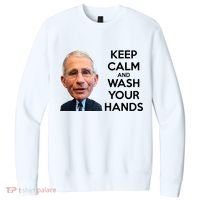 Dr Fauci Keep Calm And Wash Your Hands V.I.T. Fleece Crew Sweatshirt thumb 0
