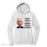Dr Fauci Keep Calm And Wash Your Hands Women's Hoodie thumb 0