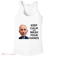 Dr Fauci Keep Calm And Wash Your Hands Ladies PosiCharge Competitor Racerback Tank thumb 0
