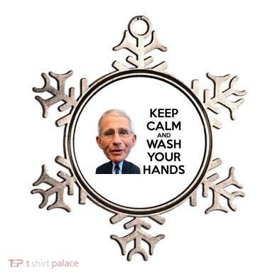 Dr Fauci Keep Calm And Wash Your Hands Ornament