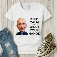 Dr Fauci Keep Calm And Wash Your Hands Women's T-Shirt thumb 3