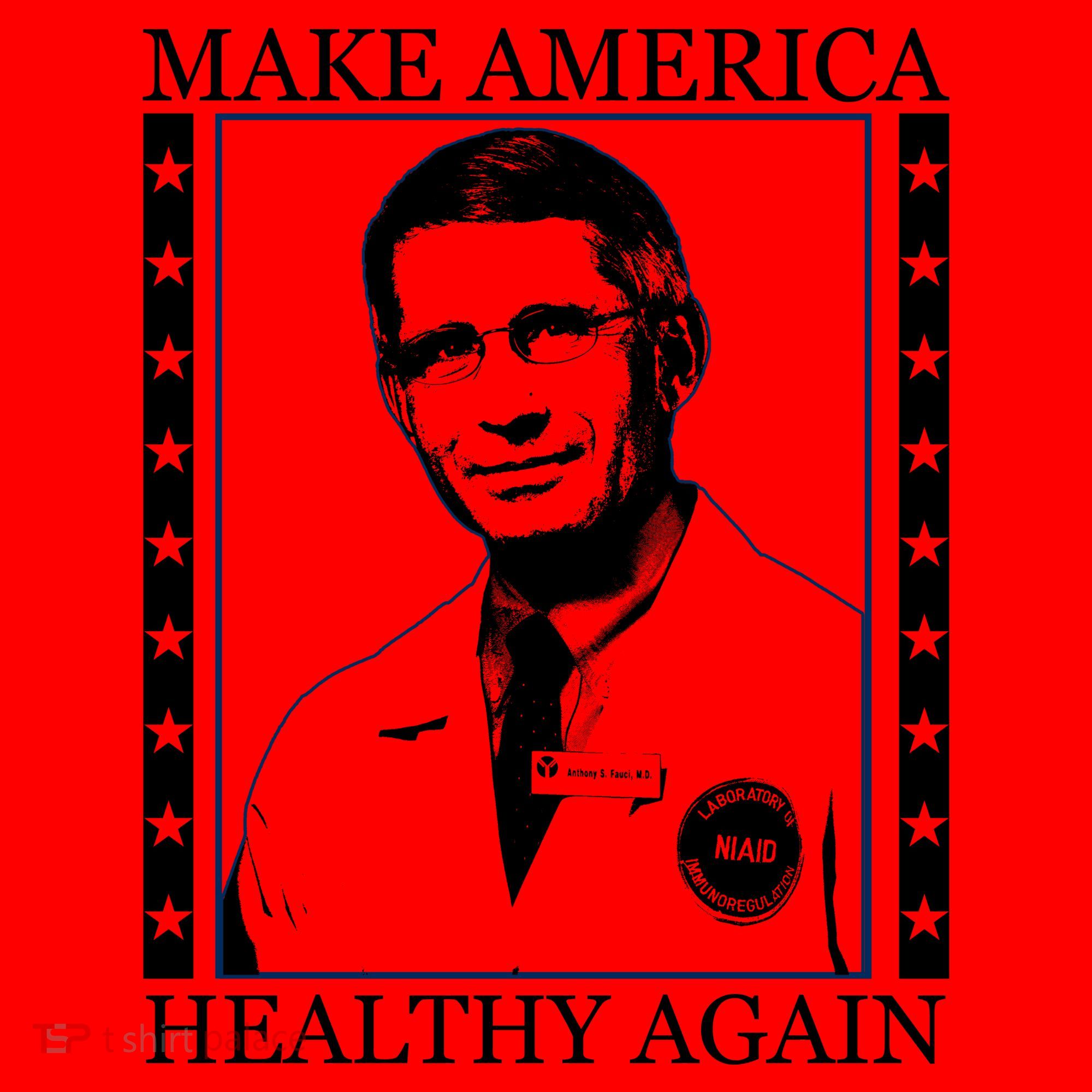 Dr Fauci Make America Healthy Again Santa Hat