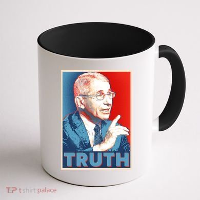 Dr Fauci Truth Election Poster Coffee Mug back