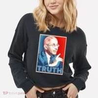 Dr Fauci Truth Election Poster Cropped Pullover Crew thumb 2