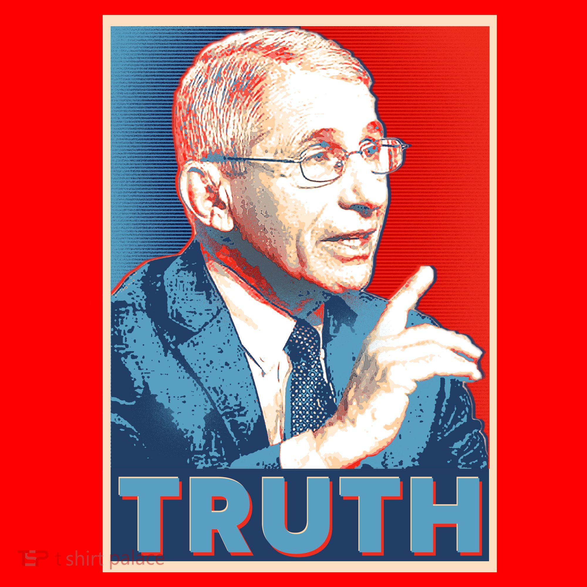 Dr Fauci Truth Election Poster Santa Hat