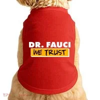 Dr Fauci We Trust Doggie Tank thumb 0