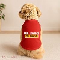 Dr Fauci We Trust Doggie Tank thumb 2