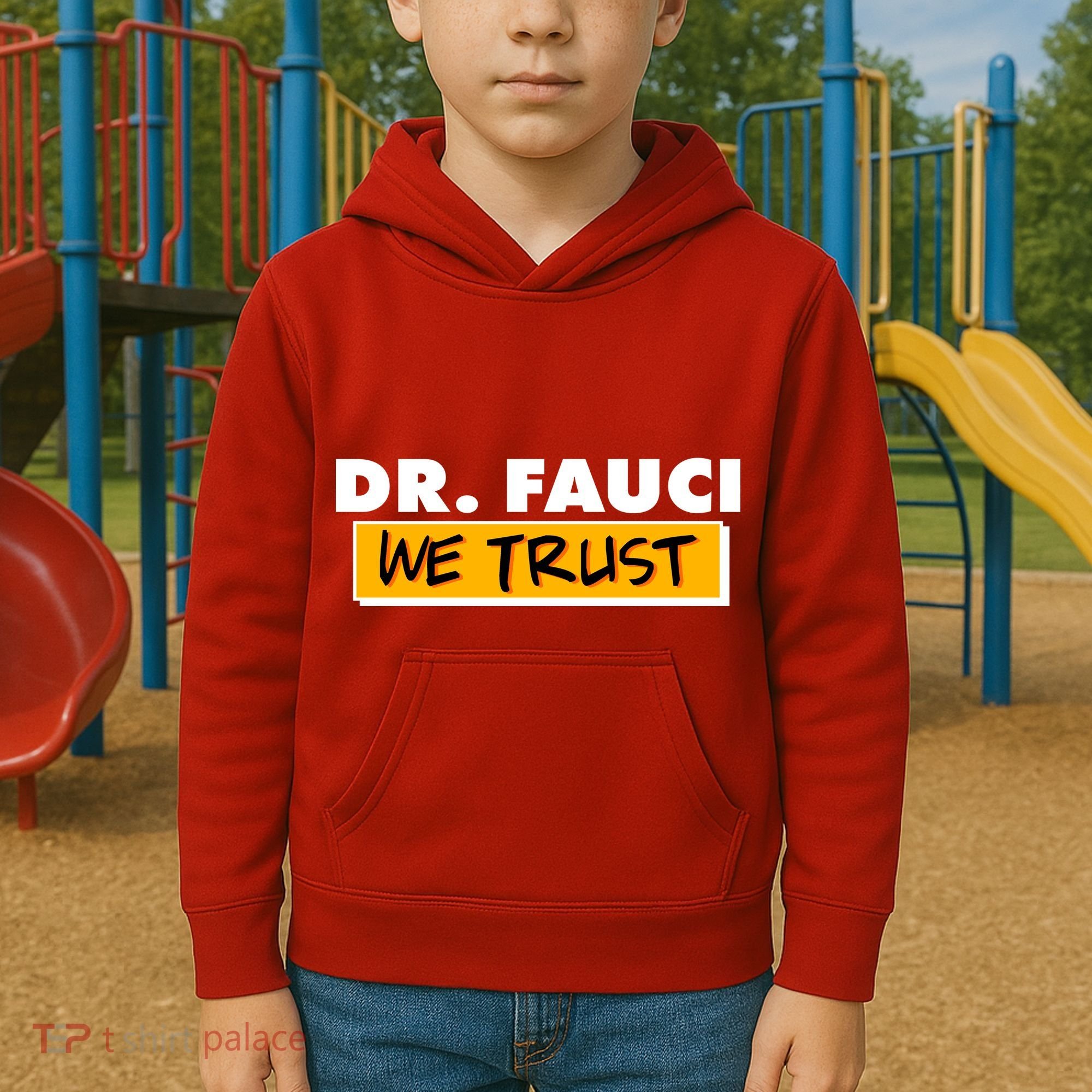 Dr Fauci We Trust Kids Hoodie