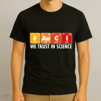 Dr Fauci We Trust In Science Periodical Table Elements T-Shirt thumb 3