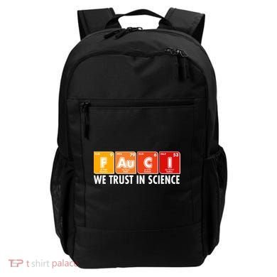 Dr Fauci We Trust In Science Periodical Table Elements Backpack