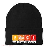 Dr Fauci We Trust In Science Periodical Table Elements Beanie thumb 0