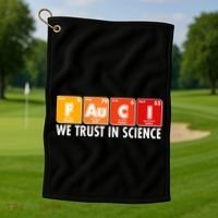 Dr Fauci We Trust In Science Periodical Table Elements Golf Towel thumb 1